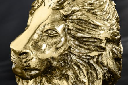 Masă laterală WILDLIFE LION 60cm auriu antic [5]