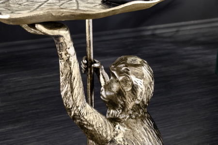 Masă laterală WILDLIFE MONKEY 55cm auriu antic [8]