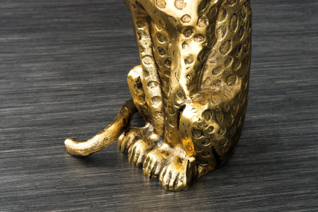 Masă laterală WILDLIFE PANTHER 60cm auriu antic [7]