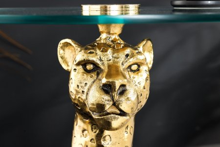 Masă laterală WILDLIFE PANTHER 60cm auriu antic [5]