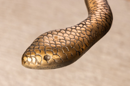 Masă laterală WILDLIFE SNAKE 60cm cupru antic [4]