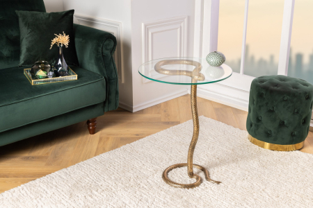 Masă laterală WILDLIFE SNAKE 60cm cupru antic [2]