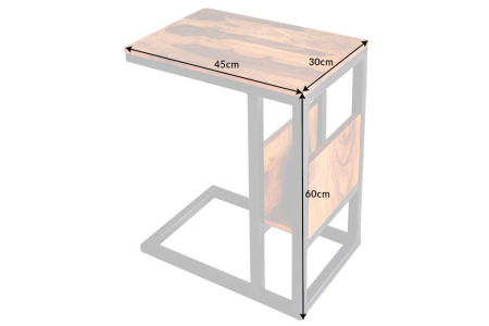 Masă pentru laptop CONCIERGE 60cm lemn de sheesham [7]