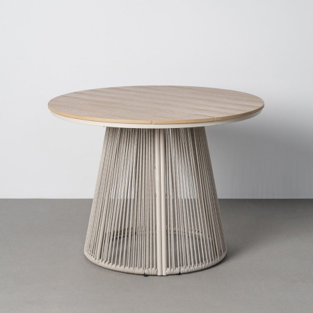 Mobilier Gradina - Masa de exterior polywood- rattan 100 x 100 x 75 cm