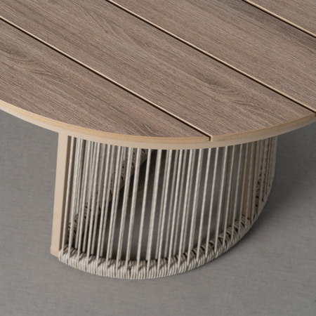 Masa de exterior polywood- rattan 180 x 90 x 76,50 cm [4]