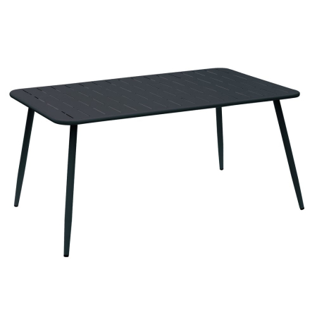 Mobilier Gradina - Masa de exterior Pankow neagra 150 x 90 x 72 cm