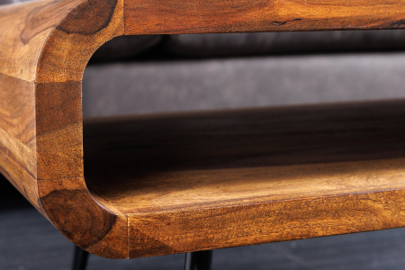 Masuta de cafea ALPHA din lemn sheesham, 90 cm [6]