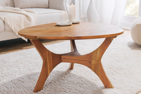 Masuta de cafea ARCHITECTURE din lemn de salcam, 70 cm [4]