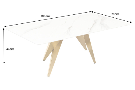 Masuta de cafea ART LIVING cu blat ceramic, 130 cm [10]