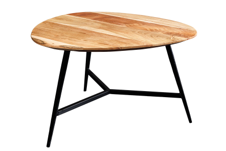 Living - Masuta de cafea BEAUTY BY NATURE din lemn de salcam, 60 cm