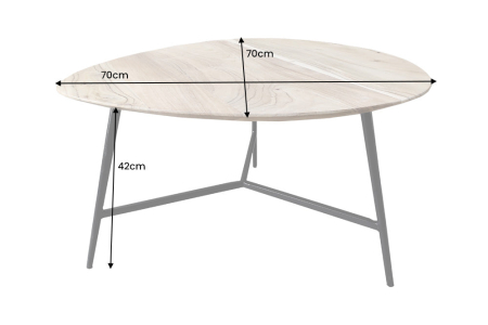 Masuta de cafea BEAUTY BY NATURE din lemn de salcam, 70 cm [7]