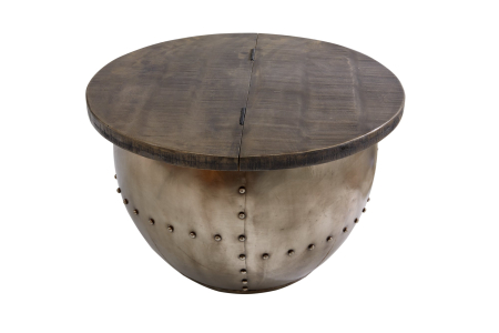 Masute de cafea - Masuta de cafea DRUMP STORAGE cu spatiu de depozitare din lemn de mango, 68 cm