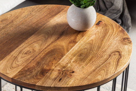 Masuta de cafea FACTORY LOFT din lemn de mango, 50 cm [3]