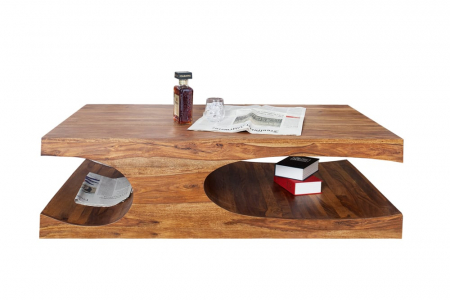 Masute de cafea - Masuta de cafea Goa din lemn de Sheesham , 118 cm