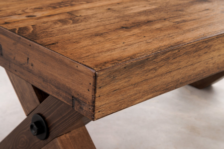 Masuta de cafea GOLIATH din lemn de pin natural, 110 cm [6]