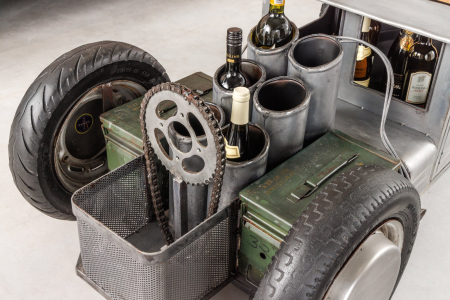 Masuta de cafea HOT ROD din inox si lemn de mango [5]