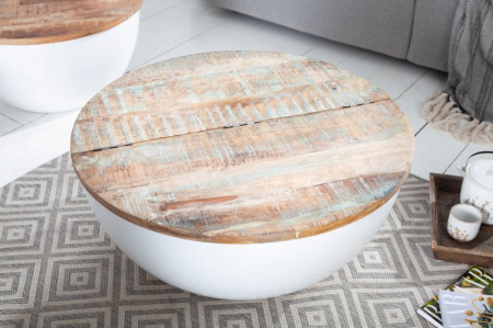 Masuta de cafea Jakarta cu blat din lemn masiv de mango si spatiu depozitare [2]