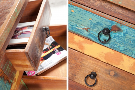 Masuta de cafea JAKARTA din lemn reciclat, 70 cm [4]