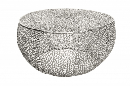 Masuta de cafea Leaf din aluminiu argintiu [6]
