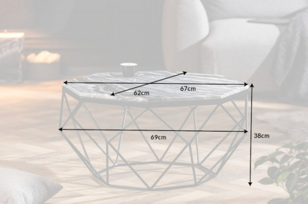 Măsuță de cafea Marmor cu blat din marmură [6]