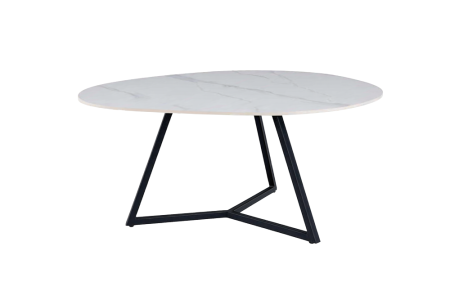 Living - Măsuță de cafea MARVELOUS 90 cm, ceramică albă