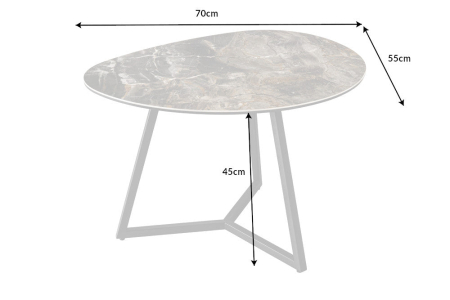 Masuta de cafea MARVELOUS din ceramica, 70 cm [7]