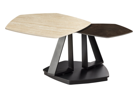 Living - Masuta de cafea MOVEMENT din blat ceramic, 80-130 cm