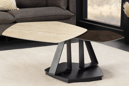 Masuta de cafea MOVEMENT din blat ceramic, 80-130 cm [5]