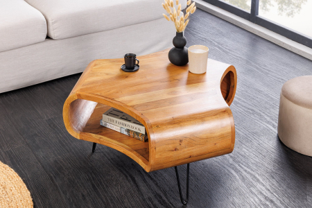 Masuta de cafea ORGANIC LIVING din lemn de salcam, 70 cm [1]
