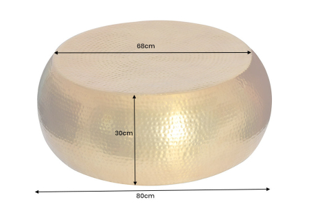 Masuta de cafea ORIENT din alama, 80 cm [3]