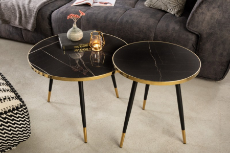 Masuta de cafea Paris cu blat din sticla securizata si picioare din metal [5]