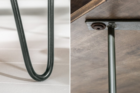 Masuta de cafea Scorpion din lemn masiv de mango si picioare metalice [5]