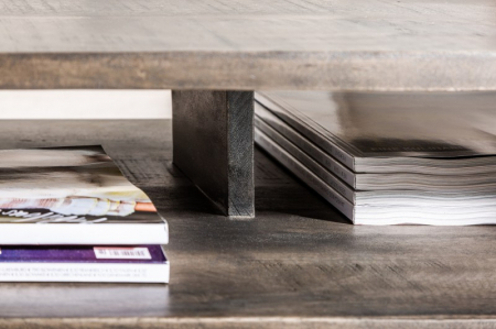 Masuta de cafea Scorpion din lemn masiv de mango si picioare metalice [3]