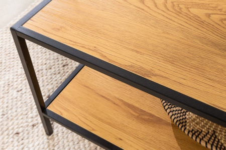 Masuta de cafea Slim Line cu blat din MDF si picioare metalice [3]