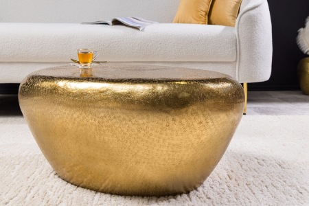 Masuta de cafea STONE cu aspect de lovitura de ciocan, 75 cm [7]