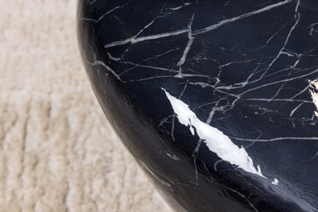 Masuta de cafea STONE cu aspect de marmura, 75 cm [5]