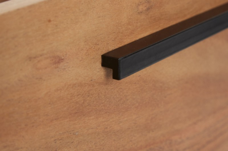 Masuta de cafea Straight din lemn masiv de salcam si picioare metalice [4]