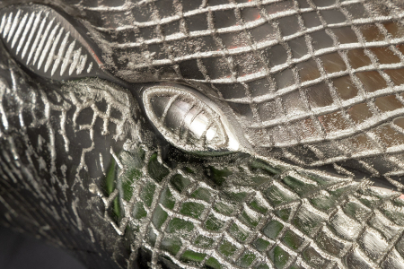 Masuta de cafea suspendata WILDLIFE CROCODILE cu blat din sticla, 60 cm [6]