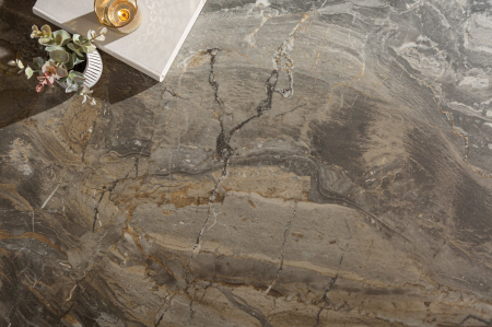 Masuta de cafea SYMBIOSE cu aspect de marmura, 100 cm [5]