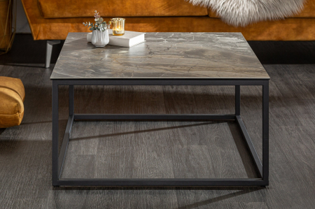 Masuta de cafea SYMBIOSE cu aspect de marmura, 75 cm [2]