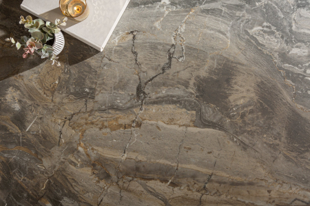 Masuta de cafea SYMBIOSE cu aspect de marmura, 75 cm [4]