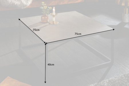 Masuta de cafea Symbiose cu blat din ceramica si picioare metalice [6]