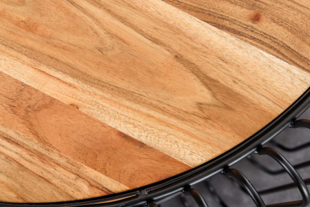 Masuta de cafea TRUE ELEMENTS din lemn de salcam natural, 70 cm [6]