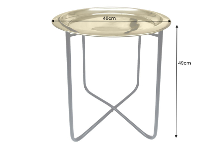 Masuta laterala CASABLANCA 50cm tava detasabila alama aurie [10]