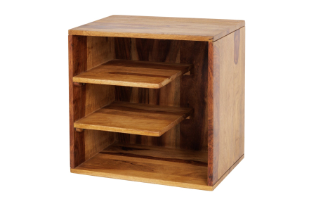 Masute de cafea - Masuta laterala CUBUS 43cm lemn sheesham