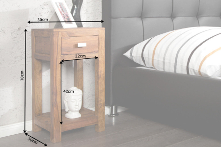 Masuta laterala LAGOS 70cm lemn sheesham [7]