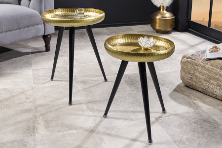 Masuta laterala ORIENT 45cm,design lovitura de ciocan,alama aurie [2]