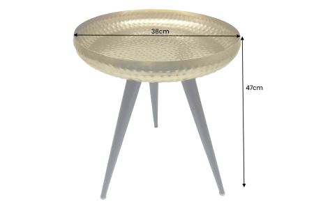 Masuta laterala ORIENT 45cm,design lovitura de ciocan,alama aurie [9]