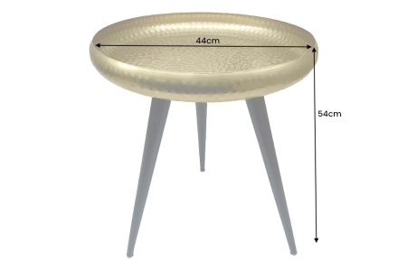 Masuta laterala ORIENT 55cm,design lovitura de ciocan,alama aurie  [10]