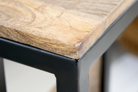 Măsuță laterală pentru laptop CONCIERGE 60cm lemn de mango [5]